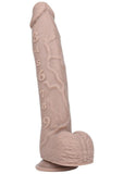 Pleasure Measure Silicone Dildo 11in - Vanilla