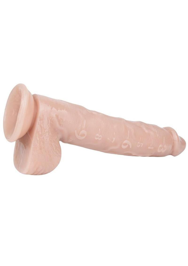 Pleasure Measure PVC Dildo 11in - Vanilla