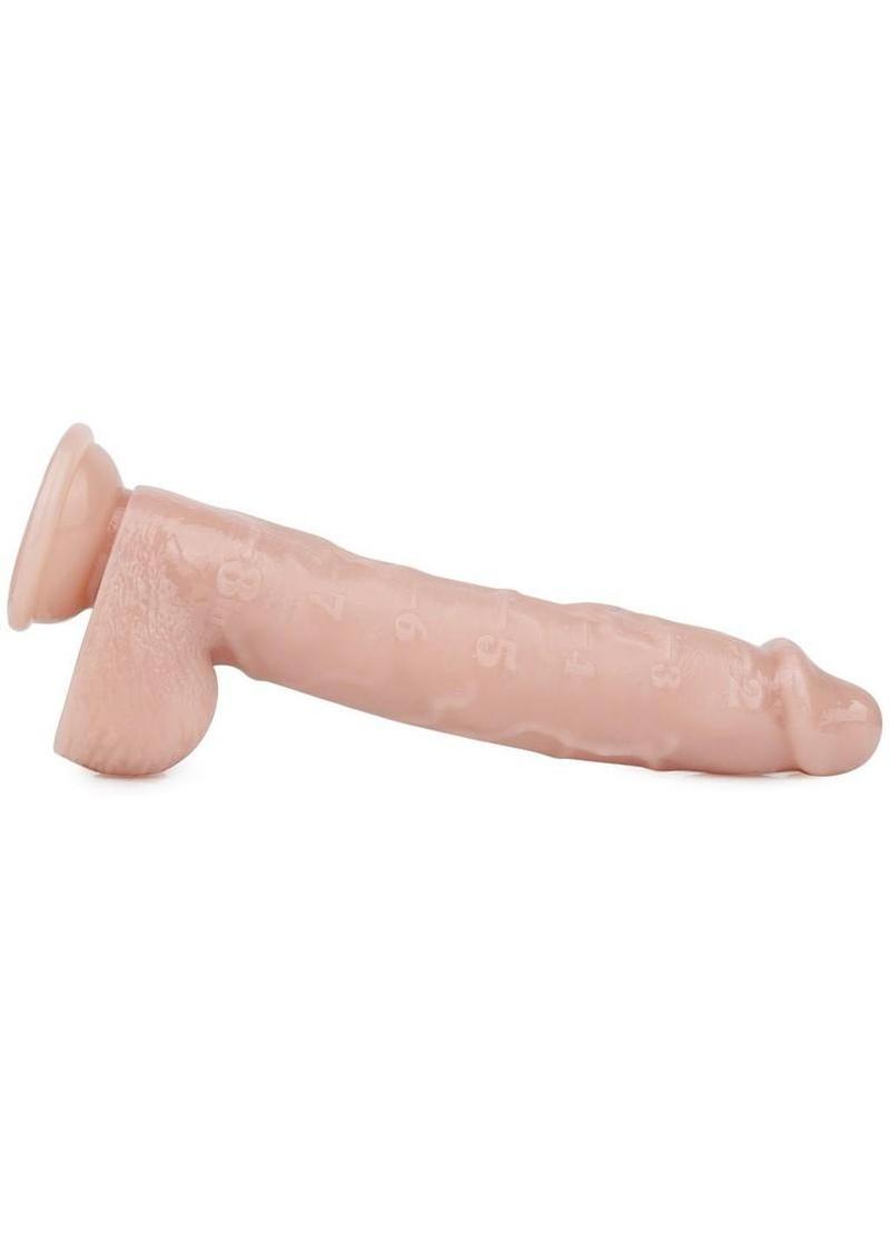 Pleasure Measure PVC Dildo 9in - Vanilla