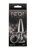 Rear Assets Chrome Tapered Anal Plug - Medium - Gray