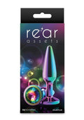 Rear Assets Chrome Tapered Anal Plug - Medium - Multicolor