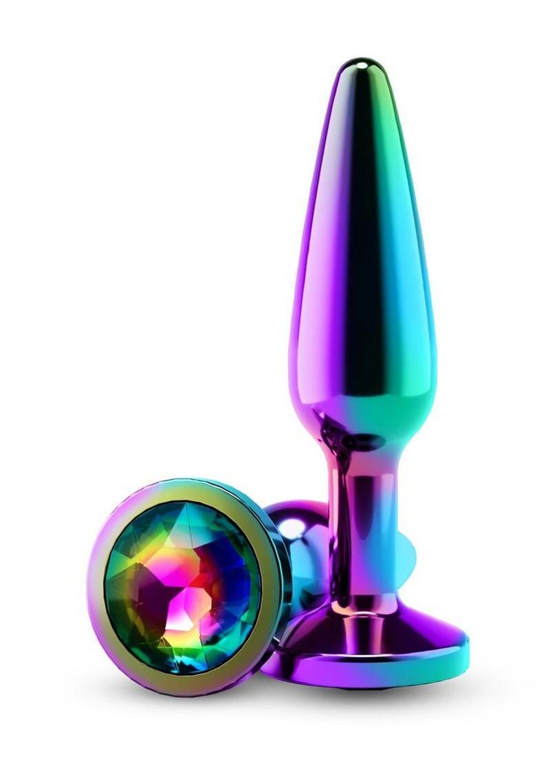 Rear Assets Chrome Tapered Anal Plug - Medium - Multicolor