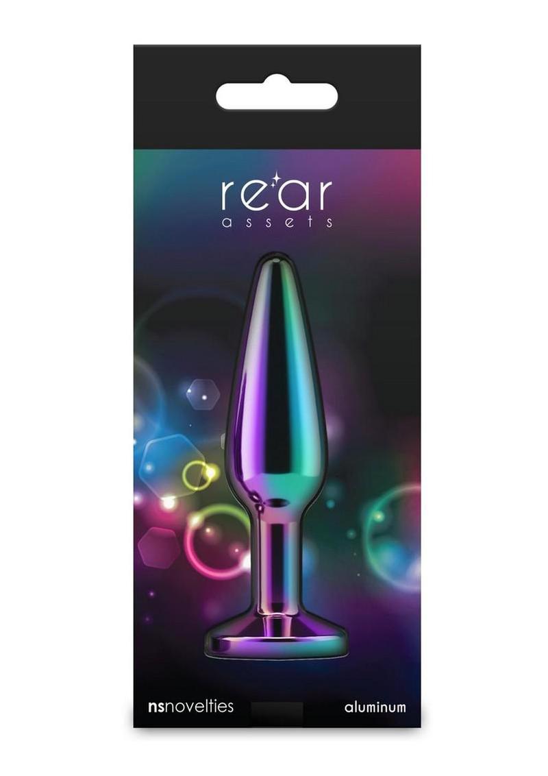 Rear Assets Chrome Tapered Anal Plug - Medium - Multicolor