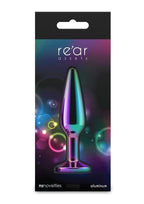Rear Assets Chrome Tapered Anal Plug - Medium - Multicolor