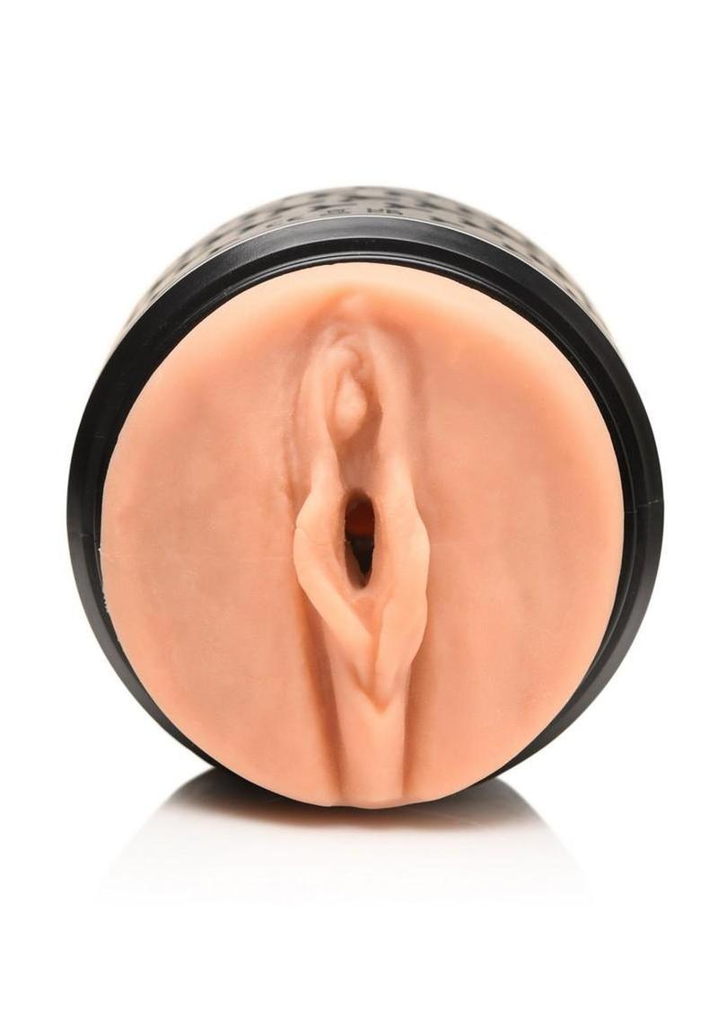 Mistress Vibrating Double Shot Rechargeable Masturbator - Pussy & Ass - Vanilla/Black