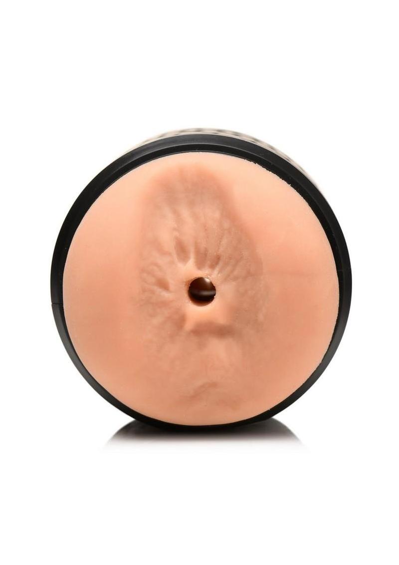 Mistress Vibrating Double Shot Rechargeable Masturbator - Pussy & Ass - Vanilla/Black