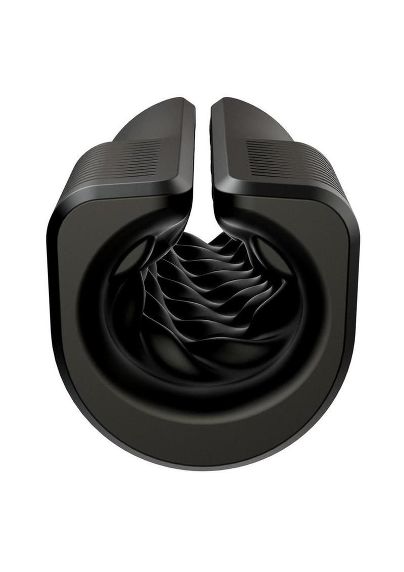 Arcwave Zing Rechargeable Silicone Vibrating Half Sleeve Dual Motor Masturbator - Black