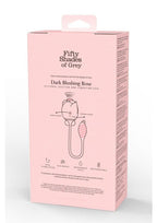 Fifty Shades of Grey Dark Blushing Rose Rechargeable Silicone Clitoral Stimulator - Black