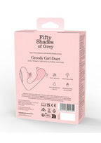 Fifty Shades of Grey Greedy Girl Duet Rechargeable Silicone Dual Stimulator - Black
