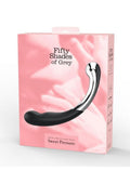 Fifty Shades of Grey Sweet Pressure Silicone & Metal Dildo - Black/Silver