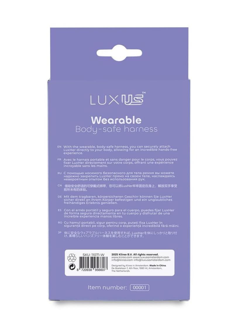 LuxUs Harness - Pink/White
