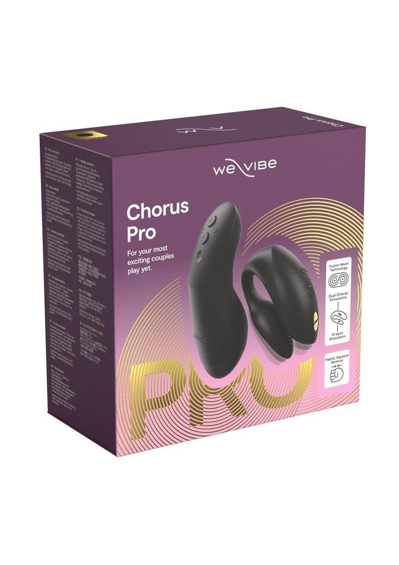 We-Vibe Chorus Rechargeable Silicone Couples Vibrator with Remote Control - Satin Black