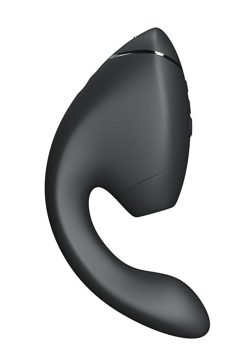 Womanizer Next Duo Rechargeable Silicone Dual G-Spot and Clitoral Stimulator - Black