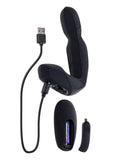 Zero Tolerance Mr. Prostate Rechargeable Silicone Vibrator with Remote - Black