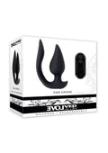 The Genie Rechargeable Silicone Multi-play Vibrator with Remote - Black
