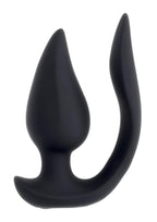 The Genie Rechargeable Silicone Multi-play Vibrator with Remote - Black