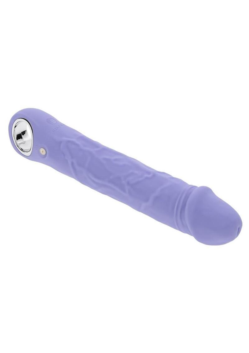 Large Purple Fantasy Rechargeable Silicone Vibrator