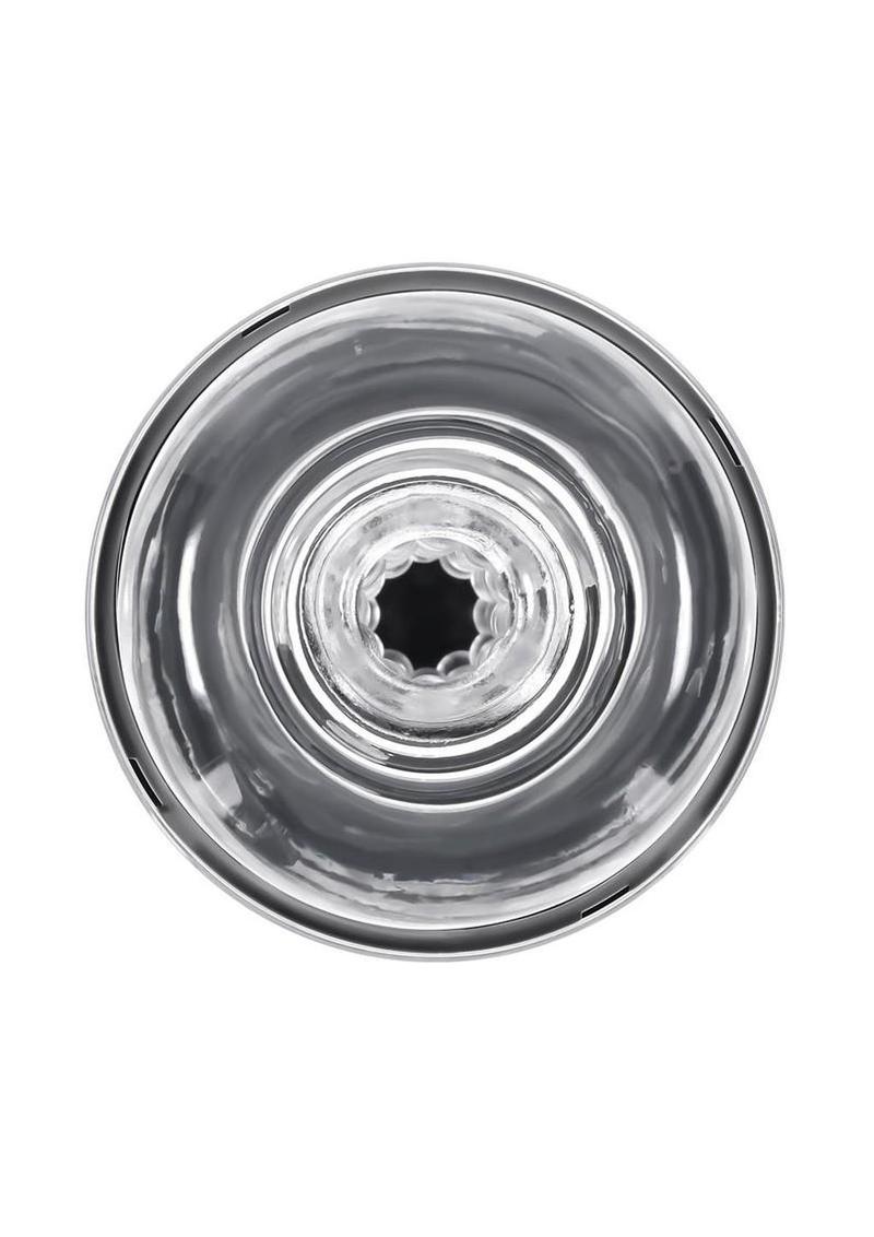 Playboy Spring Fling Rechargeable Stroker - Large - Clear/Black