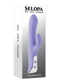 Selopa Lavender Love Rechargeable Silicone Rabbit Vibrator - Purple