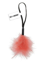 Sex & Mischief Peaches N CreaMe Wrist Feather Tickler - Orange/Black
