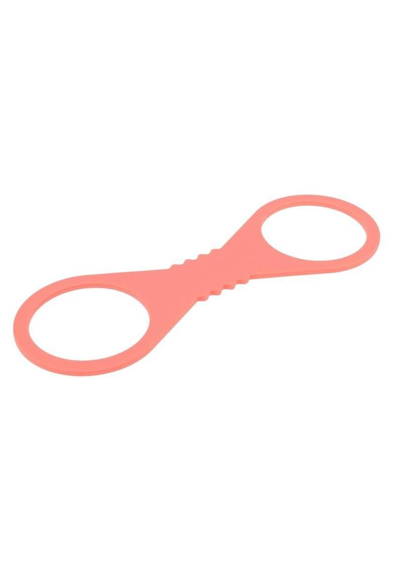 Sex & Mischief Peaches N CreaMe Silicone Cuffs - Large - Orange