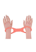 Sex & Mischief Peaches N CreaMe Silicone Cuffs - Large - Orange