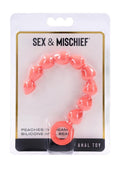 Sex & Mischief Peaches N CreaMe Silicone Anal Beads - Orange