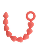 Sex & Mischief Peaches N CreaMe Silicone Anal Beads - Orange