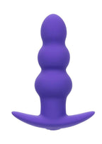 Basic Essentials Rechargeable Silicone Beaded Probe - Purple