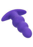 Basic Essentials Rechargeable Silicone Beaded Probe - Purple