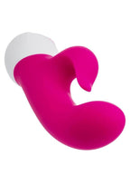 Basic Essentials Rechargeable Dual Pleaser Rechargeable Silicone Vibrator - Pink