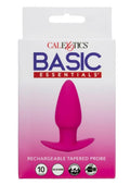 Basic Essentials Rechargeable Silicone Tapered Probe - Pink