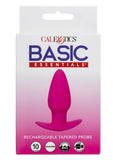 Basic Essentials Rechargeable Silicone Tapered Probe - Pink