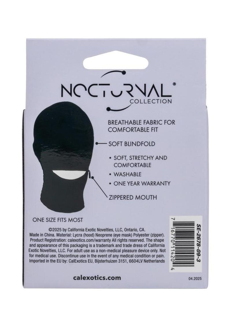 Nocturnal Collection Fetish Hood - Black