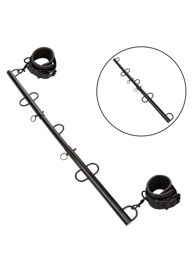 Nocturnal Collection Spreader Bar with Cuffs - Black
