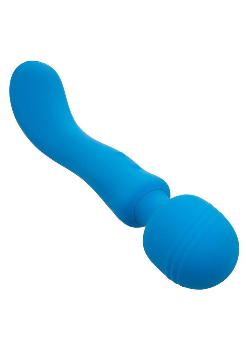 Rumbler Rumble Wand Rechargeable Silicone Vibrator - Blue