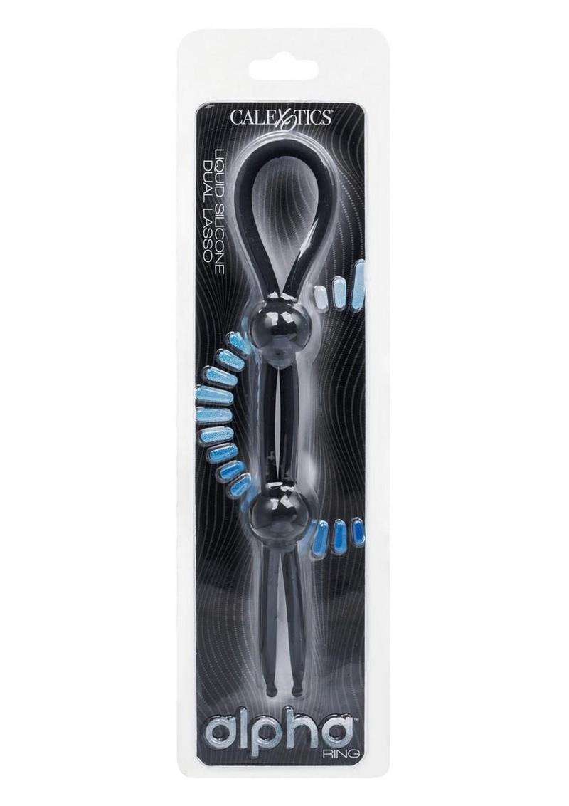 Alpha Liquid Silicone Dual Lasso - Black