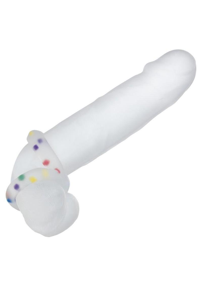 Alpha Liquid Silicone Crazy 8 Party Ring - Multicolor