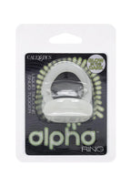 Alpha Liquid Silicone Snug Tugger Glow-In-The-Dark - White