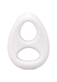 Rock Solid The Code Silicone Cock Ring with Bandana - White/Black