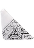 Rock Solid The Code Silicone Cock Ring with Bandana - White/Black
