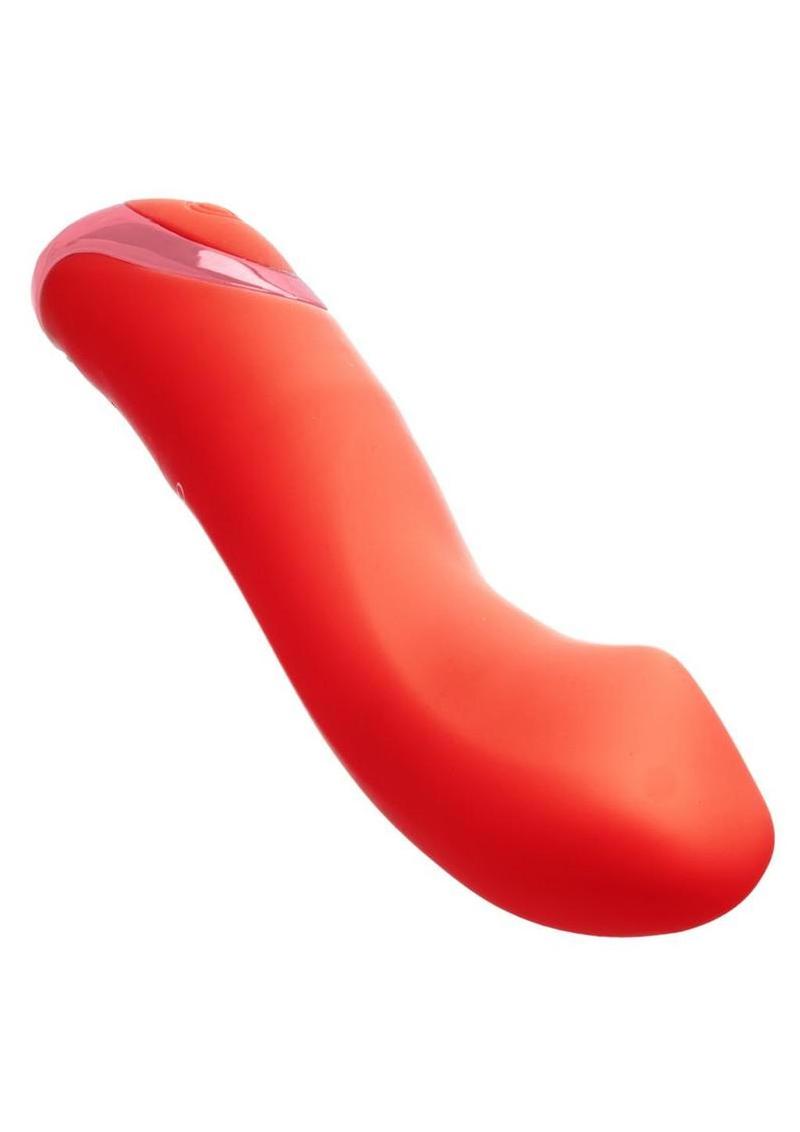 Kroma Turbo Curve Rechargeable Silicone Vibrator - Orange