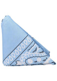 Rock Solid The Code Silicone Cock Ring with Bandana - Light Blue/White