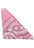 Rock Solid The Code Silicone Cock Ring with Bandana - Pink/White