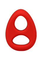 Rock Solid The Code Silicone Cock Ring with Bandana - Red/Black