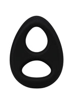 Rock Solid The Code Silicone Cock Ring with Bandana - Black