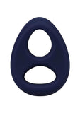 Rock Solid The Code Silicone Cock Ring with Bandana - Navy Blue/Black