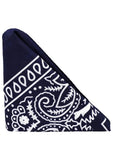 Rock Solid The Code Silicone Cock Ring with Bandana - Navy Blue/Black