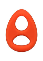 Rock Solid The Code Silicone Cock Ring with Bandana - Orange/Black