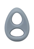 Rock Solid The Code Silicone Cock Ring with Bandana - Gray/Black
